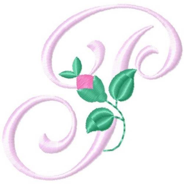 Picture of Rose Monogram P Machine Embroidery Design
