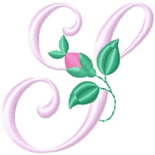 Picture of Rose Monogram S Machine Embroidery Design