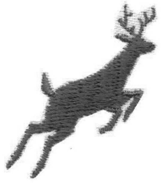 Picture of Leaping Deer Machine Embroidery Design