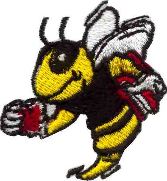 Picture of School Bee Machine Embroidery Design