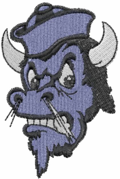 Picture of Bull Head Machine Embroidery Design