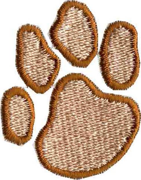 Picture of Pawprint Machine Embroidery Design