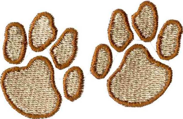 Picture of Pawprints Machine Embroidery Design