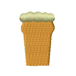 Pint Of Beer Machine Embroidery Design
