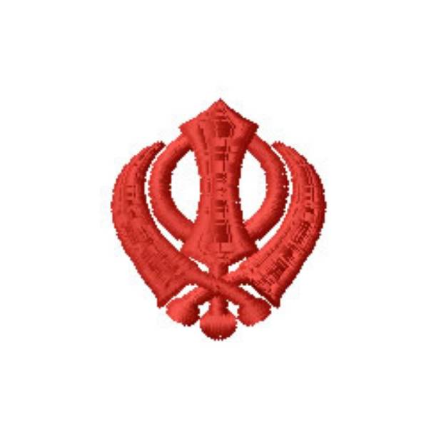 Picture of Sikh Symbol Machine Embroidery Design