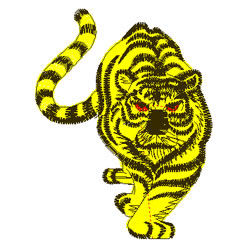Bengal Tiger Machine Embroidery Design