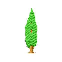 Evergreen Tree Machine Embroidery Design