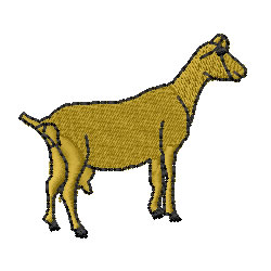 Goat Machine Embroidery Design