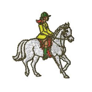 Picture of Horse Rider Machine Embroidery Design
