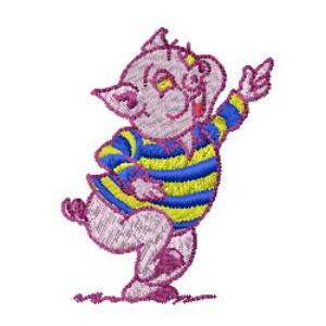 Picture of Pig Machine Embroidery Design