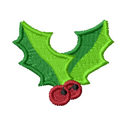 Holly & Berry Machine Embroidery Design