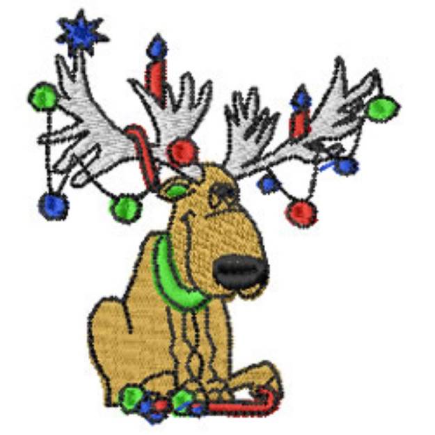 Picture of Rudolph Reindeer Machine Embroidery Design