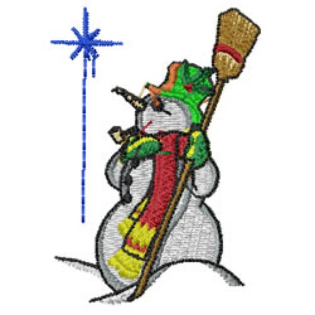 Picture of Snowman Machine Embroidery Design