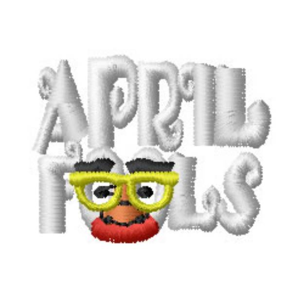 Picture of April Fools Face Machine Embroidery Design