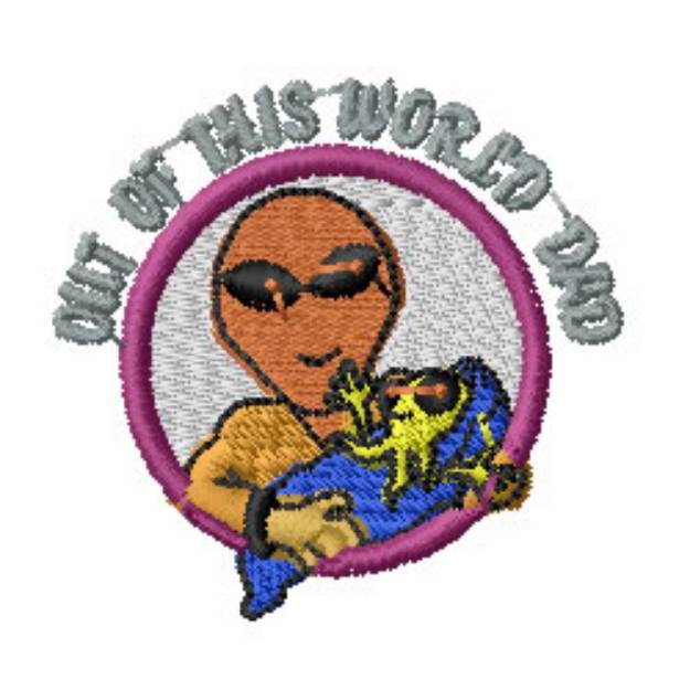 Picture of Out of this World Dad Machine Embroidery Design