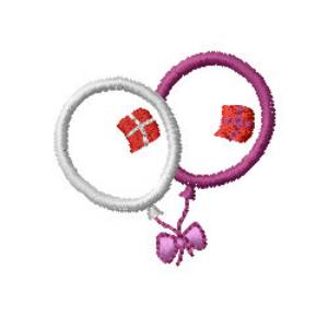 Picture of Balloons Machine Embroidery Design