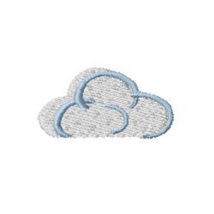 Picture of Cloud & Lightning Machine Embroidery Design