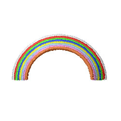 Rainbow Arch Machine Embroidery Design