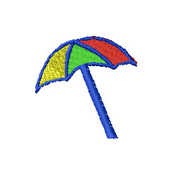 Umbrella Machine Embroidery Design