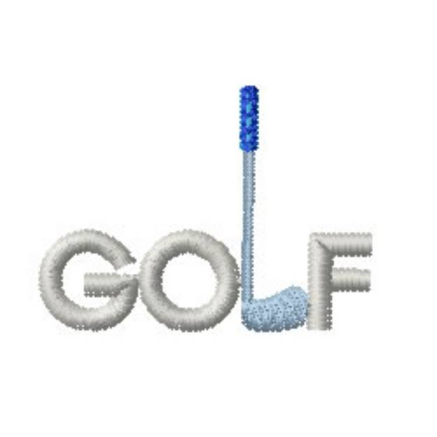 Picture of Golf Club Machine Embroidery Design