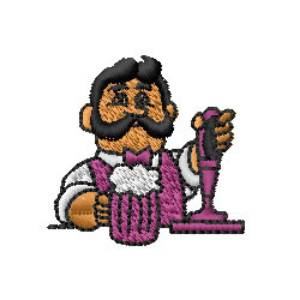 Picture of Bartender Machine Embroidery Design