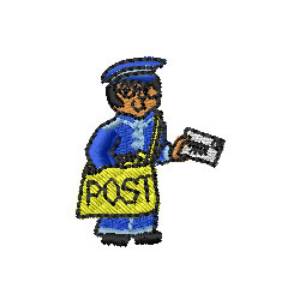 Picture of Postman Machine Embroidery Design