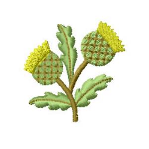 Picture of Thistle Machine Embroidery Design