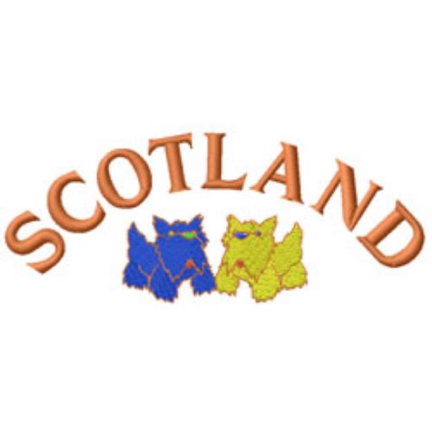 Picture of Scotland Terriers Machine Embroidery Design