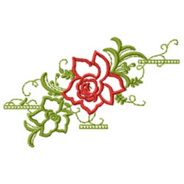 Picture of Floral Machine Embroidery Design