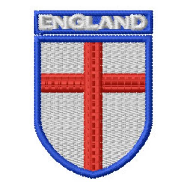 Picture of England Badge Machine Embroidery Design