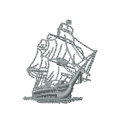 Ship Machine Embroidery Design