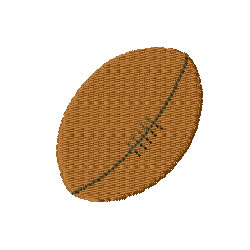 Rugby Ball Machine Embroidery Design
