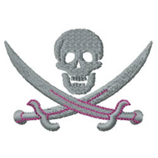 Picture of Skullbone Machine Embroidery Design