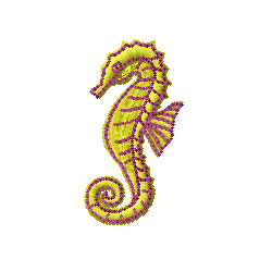Seahorse Machine Embroidery Design