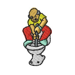Plumber Machine Embroidery Design