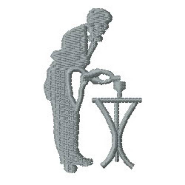 Picture of Waiter Machine Embroidery Design