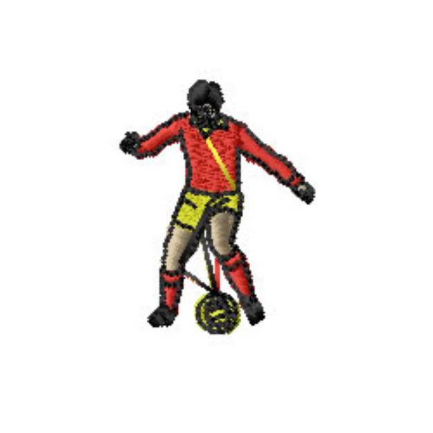 Picture of Footballer Machine Embroidery Design