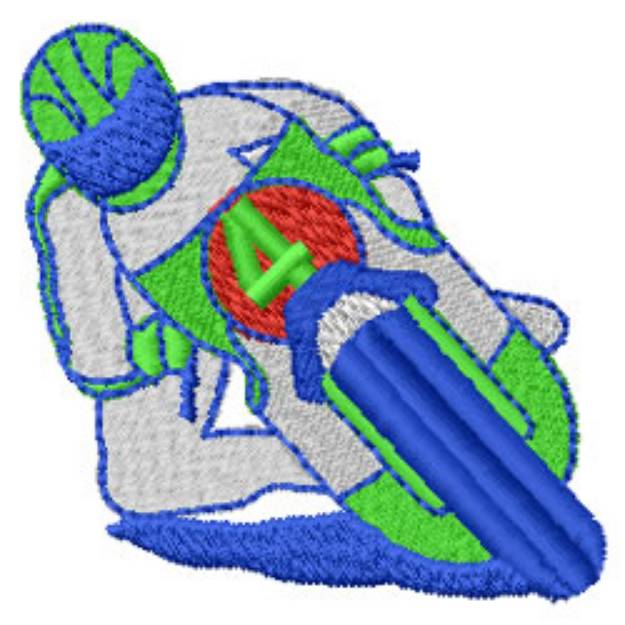 Picture of Bike Racer Machine Embroidery Design