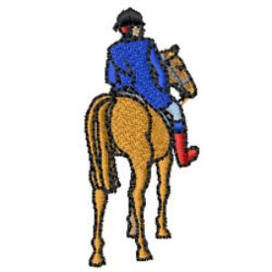 Picture of Horse Rider Machine Embroidery Design