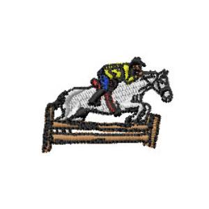 Picture of Horse Jump Machine Embroidery Design
