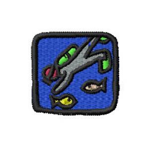 Picture of Diving Machine Embroidery Design