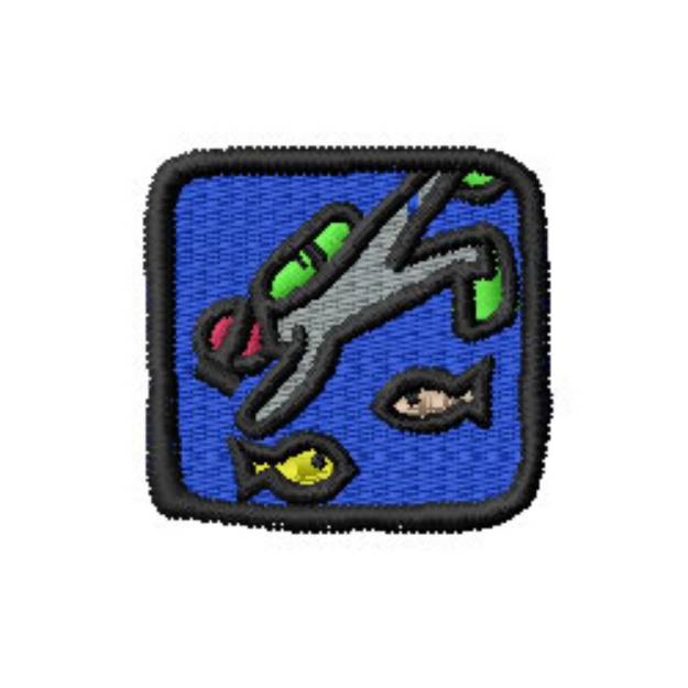 Picture of Diving Machine Embroidery Design