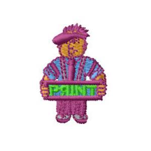 Picture of Painter Machine Embroidery Design