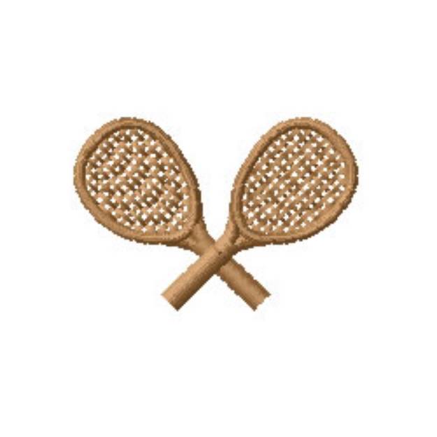 Picture of Tennis Racket Machine Embroidery Design