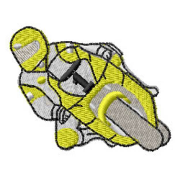Picture of Racing Bike Machine Embroidery Design