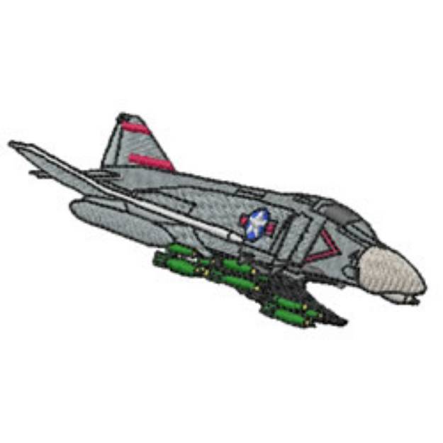 Picture of F4 Phantom Machine Embroidery Design