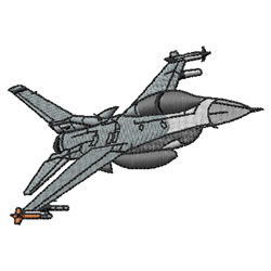 F16 Falcon Machine Embroidery Design