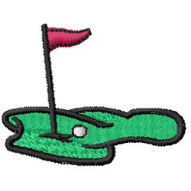 Picture of Golf Course Machine Embroidery Design