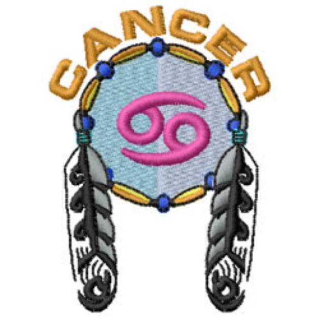 Picture of Cancer Machine Embroidery Design