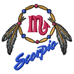 Scorpio Machine Embroidery Design